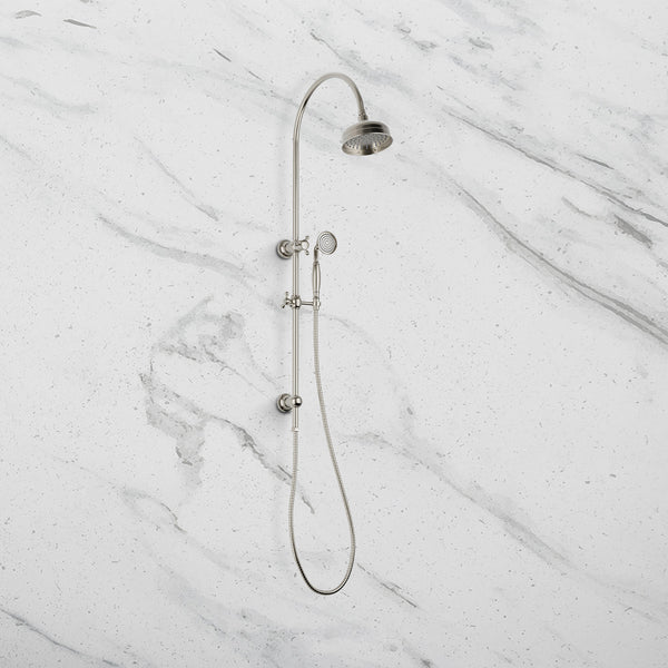 Phoenix Cromford Twin Shower Brushed Nickel