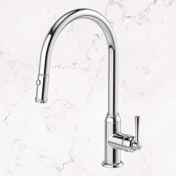 Phoenix Cromford Pull Out Sink Mixer 230mm Chrome Lead Free