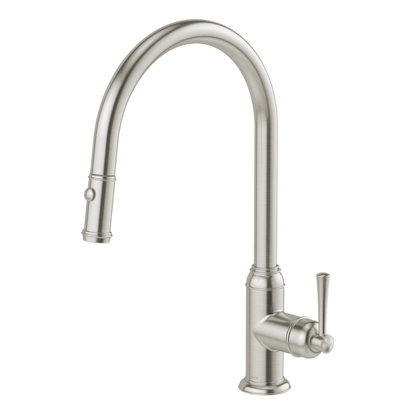 Phoenix Cromford Pull Out Sink Mixer 230mm Brushed Nickel Lead Free