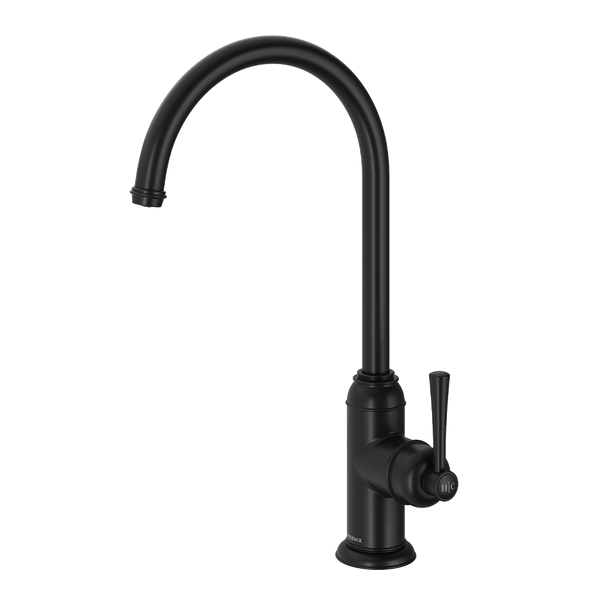 Phoenix Cromford Sink Mixer Matte Black Lead Free