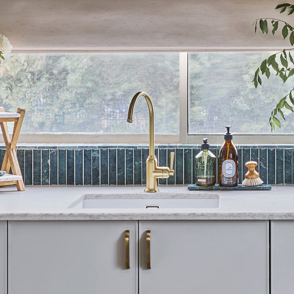 Phoenix Cromford Sink Mixer Lead Free Brushed Gold