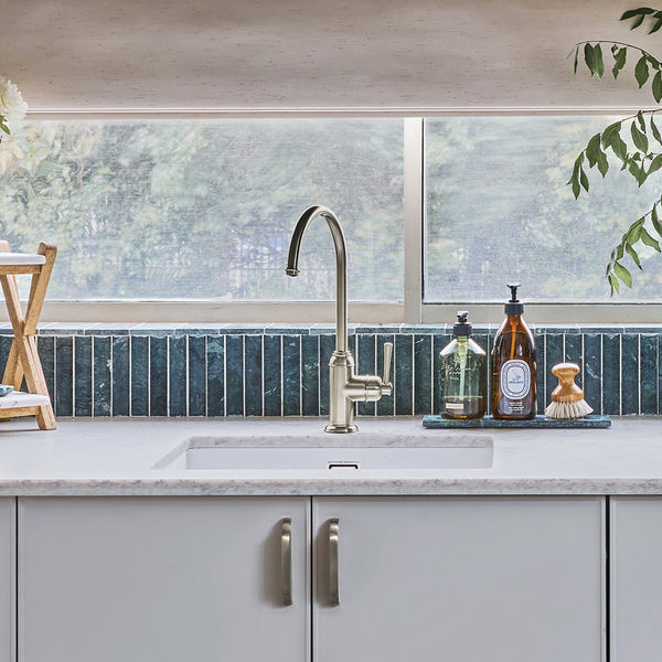 Phoenix Cromford Sink Mixer Brushed Nickel