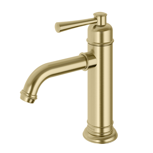 Phoenix Cromford Basin Mixer Lead Free Brushed Gold