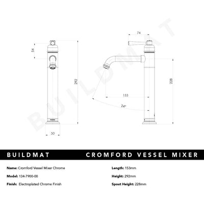 Cromford Vessel Mixer Chrome