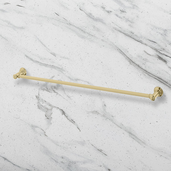Phoenix Cromford Single Towel Rail 800mm Brushed Gold