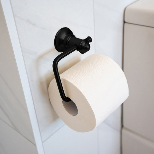 Phoenix Cromford Toilet Roll Holder Matte Black