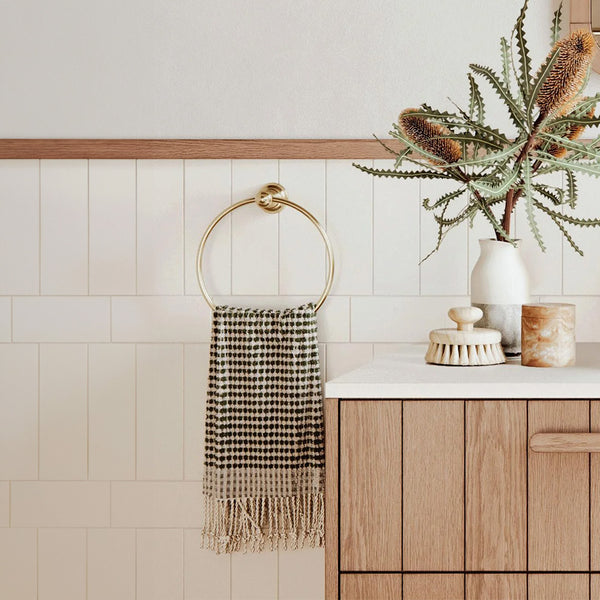 Phoenix Cromford Hand Towel Holder Brushed Gold