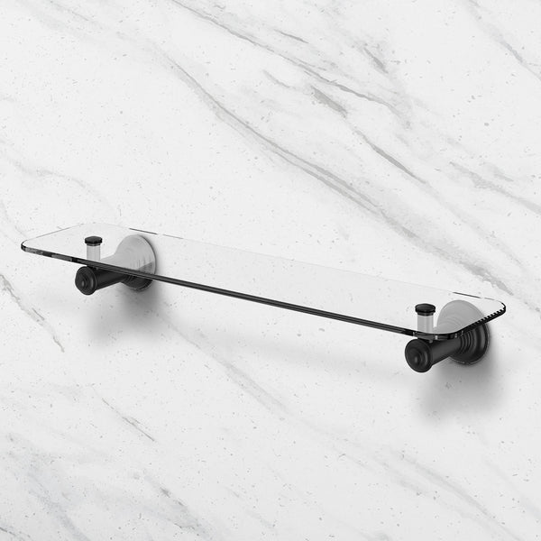 Phoenix Cromford Glass Shelf 450mm Matte Black