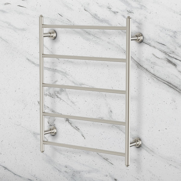 Phoenix Cromford Heated Towel Ladder 550x750mm Brushed Nickel