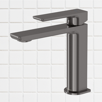 Gloss MKII Basin Mixer Brushed Carbon