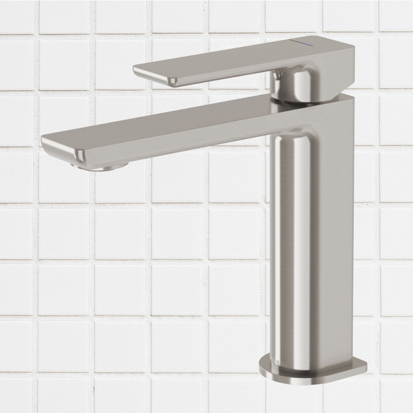 Phoenix Gloss MKII Basin Mixer Brushed Nickel