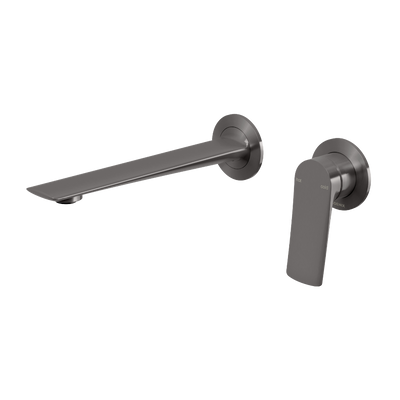 Phoenix Kusabi SwitchMix Wall Basin / Bath Mixer Set 200mm (Fit-Off Kit) Brushed Carbon Lead Free