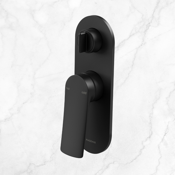 Phoenix Kusabi SwitchMix Shower / Bath Diverter Mixer (Complete Kit) Matte Black Lead Free