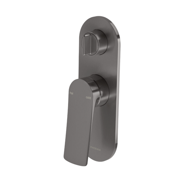 Phoenix Kusabi SwitchMix Shower / Bath Diverter Mixer (Fit-Off Kit) Brushed Carbon Lead Free