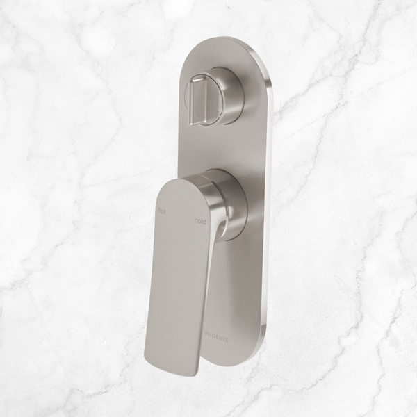 Phoenix Kusabi SwitchMix Shower / Bath Diverter Mixer (Fit-Off Kit) Brushed Nickel Lead Free