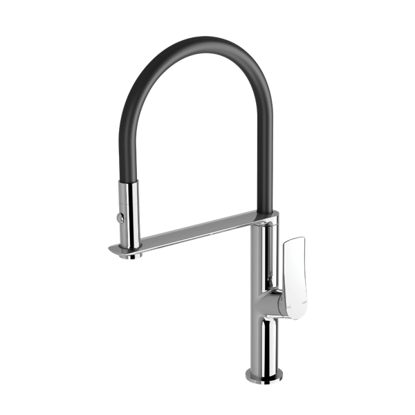 Phoenix Kusabi Flexible Hose Sink Mixer 200mm Chrome Lead Free
