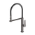 Phoenix Kusabi Flexible Hose Sink Mixer 200mm Brushed Carbon Lead Free
