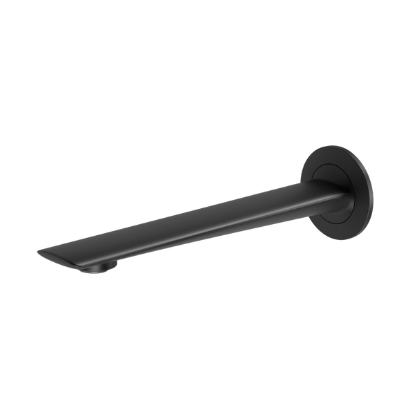 Phoenix Kusabi Wall Basin / Bath Outlet 200mm Matte Black Lead Free