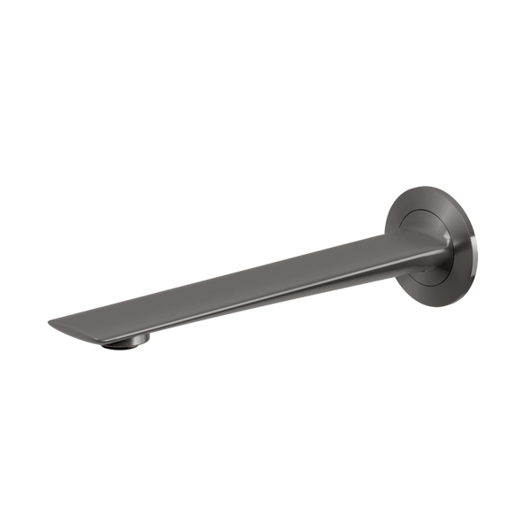 Phoenix Kusabi Wall Basin / Bath Outlet 200mm Brushed Carbon Lead Free