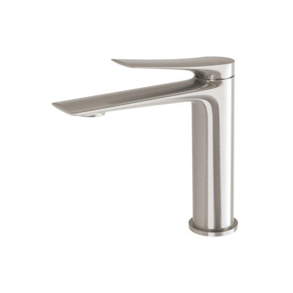 Phoenix Kusabi Basin Mixer Brushed Nickel Lead Free