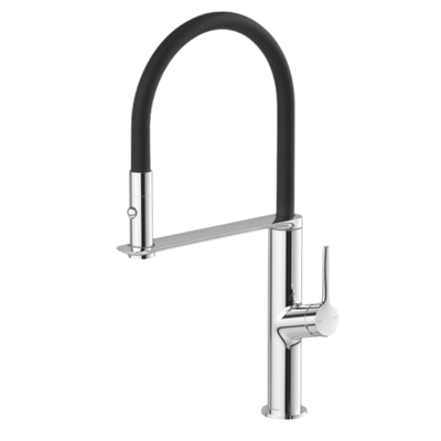 Phoenix Vask Flexible Hose Sink Mixer 200mm Chrome Lead Free