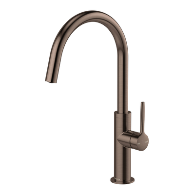 Phoenix Vask Sink Mixer 190mm Brushed Bronze Lead Free