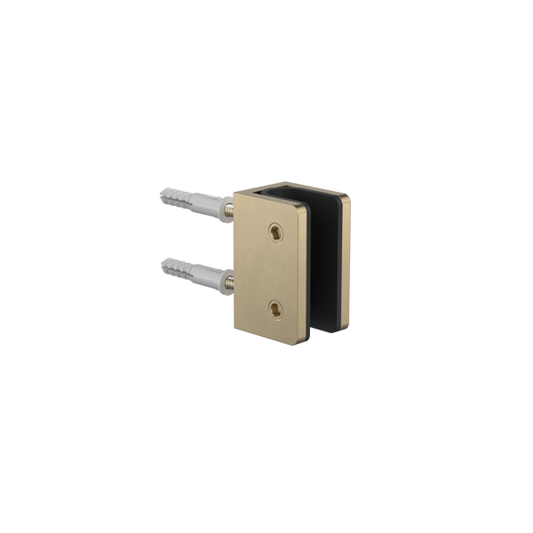 Caroma Shower Glass U Bracket Brushed Brass