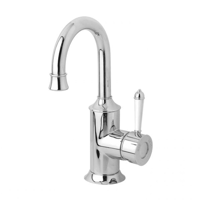 Phoenix Nostalgia Basin Mixer 120mm Gooseneck Chrome White