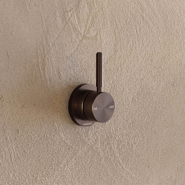 Phoenix Vivid MKII SwitchMix Shower/Wall Mixer Pin Up (Complete Kit) Brushed Bronze Lead Free