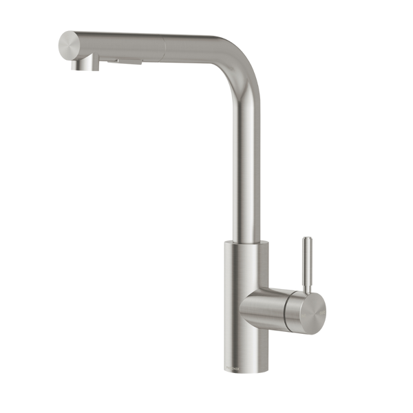 Phoenix Vivid MKII Pull Out Sink Mixer 230mm L Shape Stainless Steel Lead Free