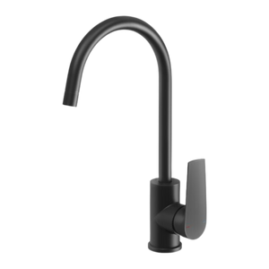 Phoenix Arlo Sink Mixer 200mm Gooseneck Lead Free Matte Black