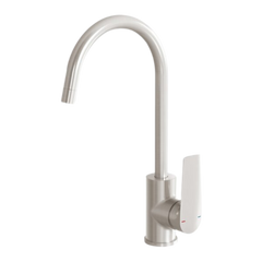 Phoenix Arlo Sink Mixer 200mm Gooseneck Lead Free Brushed Nickel