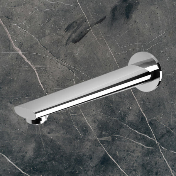 Phoenix Arlo Wall Bath Outlet 200mm Chrome