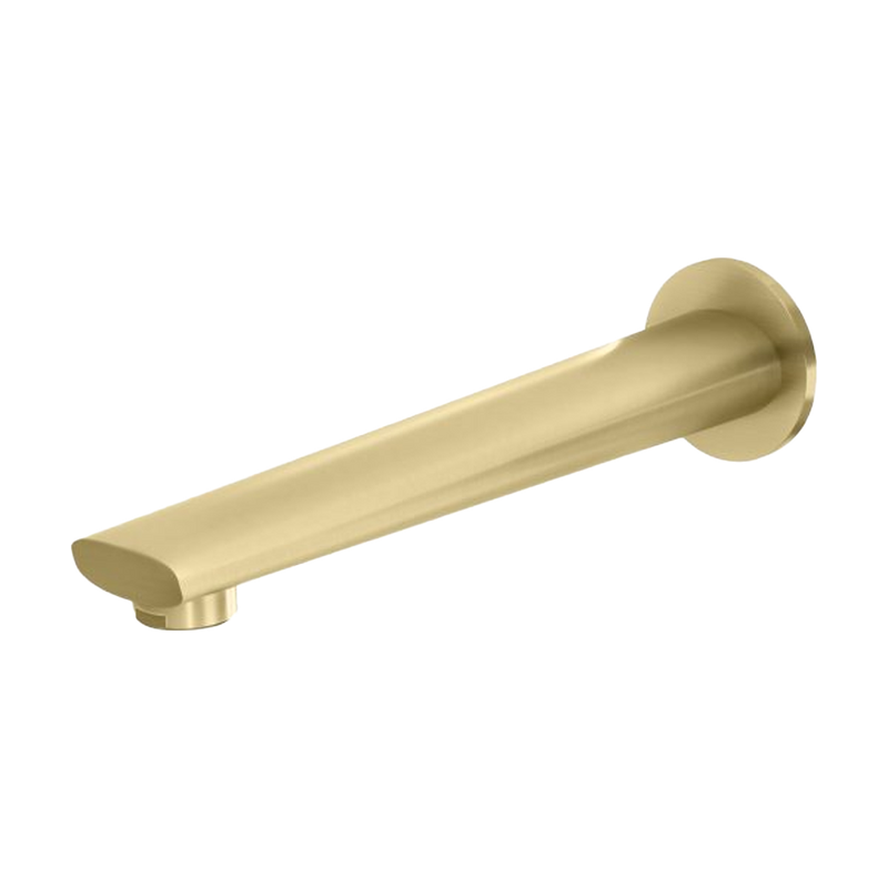 Arlo Wall Bath Outlet 200mm Brushed Gold
