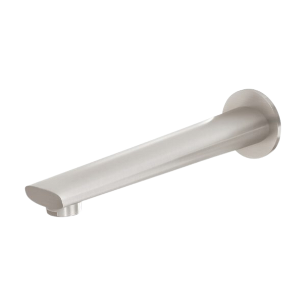 Phoenix Arlo Wall Bath Outlet 200mm Brushed Nickel