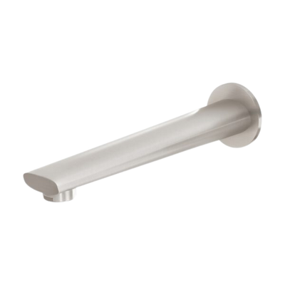 Arlo Wall Bath Outlet 200mm Brushed Nickel