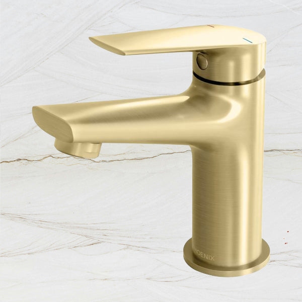Phoenix Arlo Basin Mixer Brushed Gold