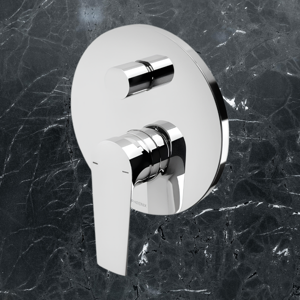 Phoenix Arlo Shower / Bath Diverter Mixer (Trim Kit Only) Chrome