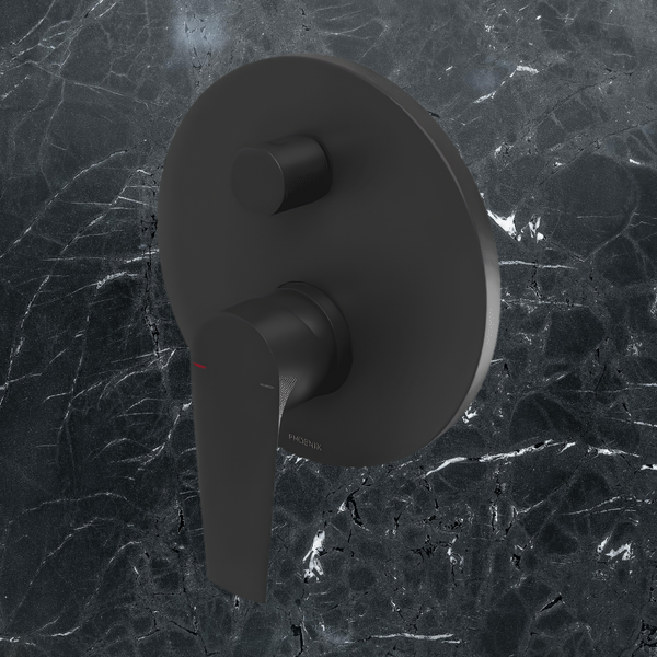 Phoenix Arlo Shower / Bath Diverter Mixer (Trim Kit Only) Matte Black