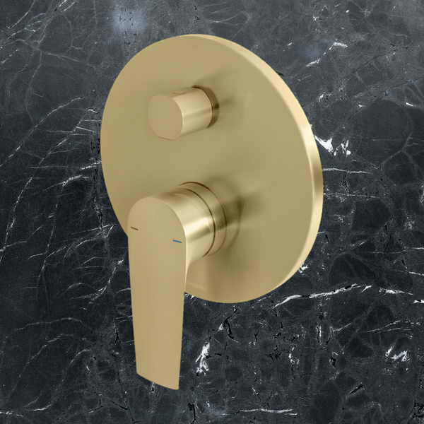 Phoenix Arlo Shower / Bath Diverter Mixer (Trim Kit Only) Brushed Gold