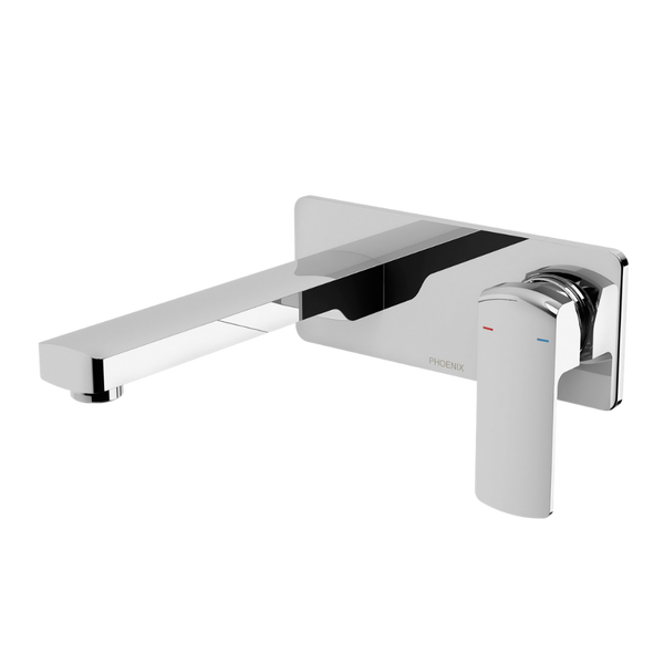 Phoenix Teva Wall Basin / Bath Mixer Set 200mm (Trim Kit Only) Chrome