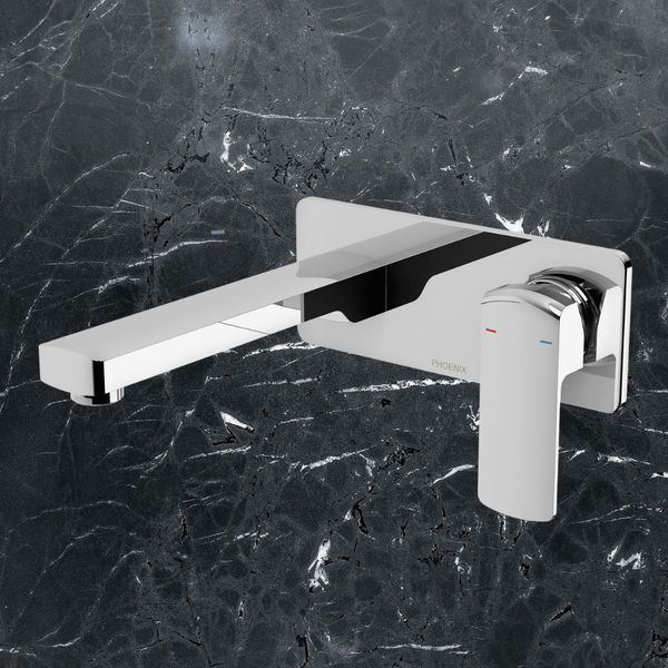Phoenix Teva Wall Basin / Bath Mixer Set 200mm (Trim Kit Only) Chrome