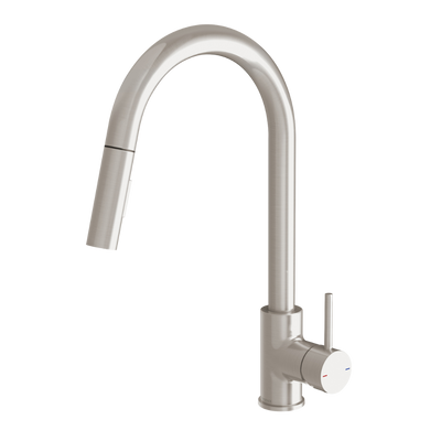 Phoenix Pina Pull Out Sink Mixer 230mm Brushed Nickel Lead Free