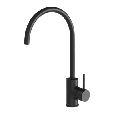 Phoenix Pina Sink Mixer 200mm Gooseneck Matte Black