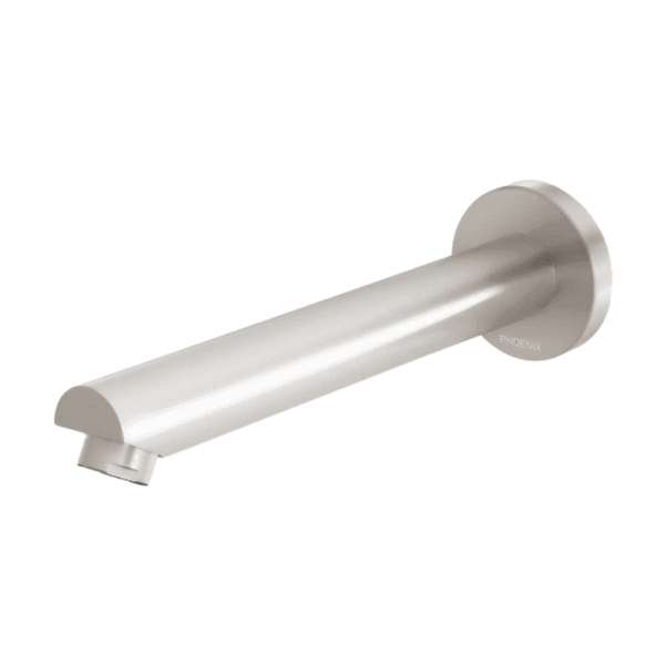 Phoenix Pina Wall Bath / Basin Outlet 180mm Brushed Nickel