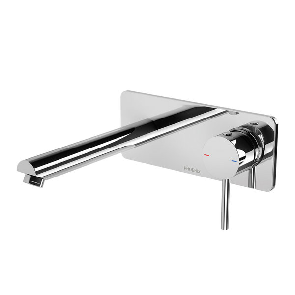 Phoenix Pina Wall Basin / Bath Mixer Set 180mm (Trim Kit Only) Chrome
