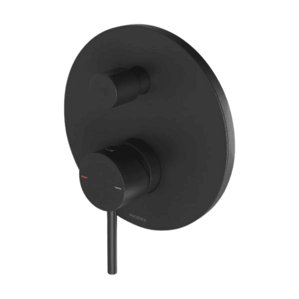 Phoenix Pina Shower / Bath Diverter Mixer (Trim Kit Only) Matte Black