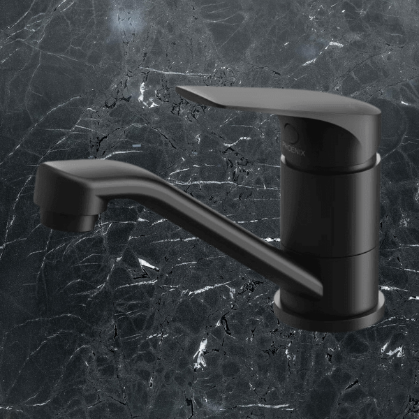 Phoenix Ivy MKII Swivel Basin Mixer Matte Black Lead Free