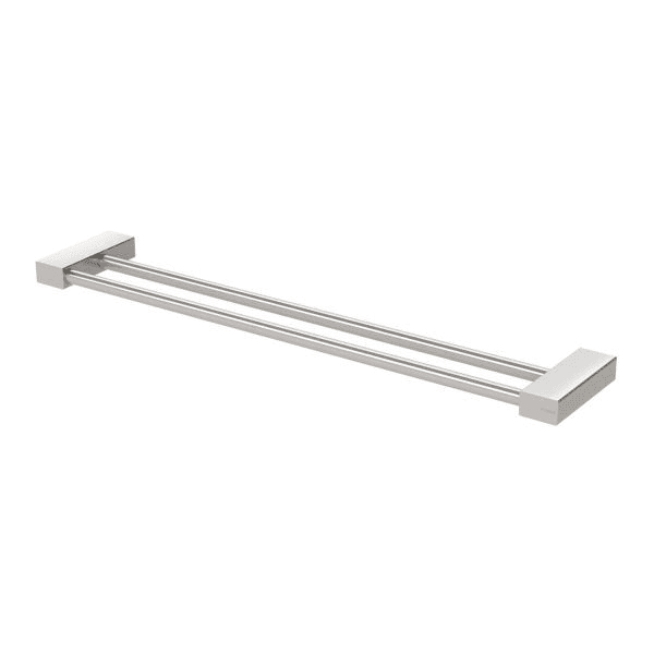 Phoenix Lexi MKII Double Towel Rail 600mm Brushed Nickel