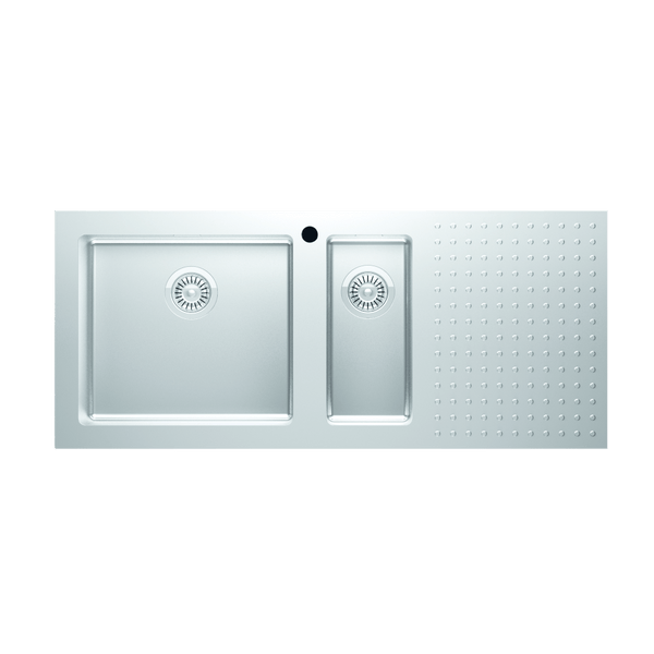 Barazza Select 120 One And One Third Bowl With Drainer Left Hand Bowl Stainless Steel